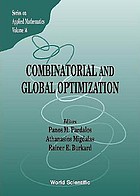Combinatorial and global optimization