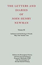 The letters and diaries of John Henry Newman. Volume IX, Littlemore and the Parting of friends, May 1842-October 1843