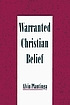 Warranted Christian belif 著者：  Alvin Plantinga 