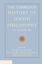 The Cambridge history of Jewish philosophy. Volume 2, The modern era