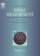 Encyclopedia of social measurement