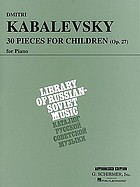 17 easy pieces, for piano solo : op. 27