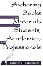 Authoring books and materials for students, academics, and professionals
