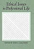 Ethical issues in professional life