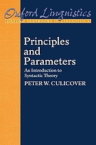Principles and parameters : an introduction to syntactic theory