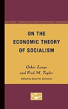 On the economic theory of socialism