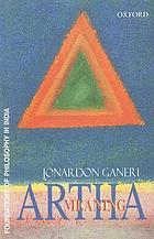 Artha = meaning