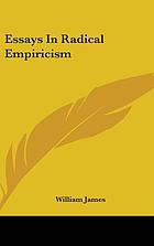 Essays in radical empiricism