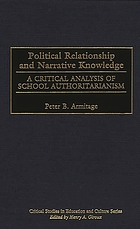 Political relationship and narrative knowledge : a critical analysis of school authoritarianism
