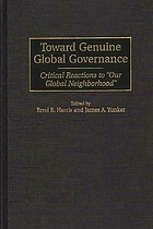 Toward genuine global governance : critical reactions to 