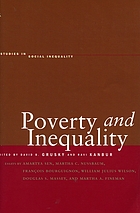 Poverty and inequality
