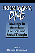 From many, one : readings in American political... por Richard C Sinopoli