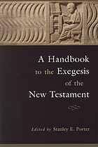 Handbook to exegesis of the New Testament