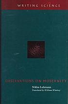 Observations on modernity