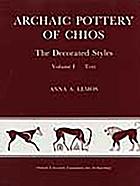 Archaic pottery of Chios : the decorated styles