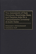 The assessment of task structure, knowledge base, and decision aids for a comprehensive inventory of audit tasks