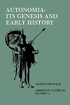 Autonomia, its genesis and early history