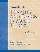 Tonality and design in music theory : Workbook