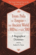 From polis to empire, the ancient world, c. 800 B.C.-A.D. 500 : a biographical dictionary
