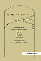As the twig is bent--lasting effects of preschool programs
