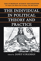 The individual in political theory and practice