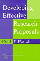 Developing effective research proposals