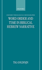 Word order and time in Biblical Hebrew narrative