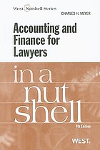 Accounting and finance for lawyers in a nutshell