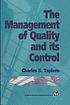 Management of quality and its control. by Charles Tapiero