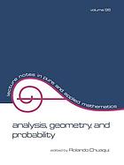 Analysis, geometry, and probability : proceedings of the first Chilean Symposium on Mathematics