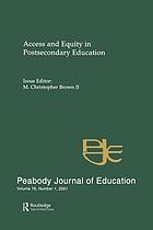 Access and equity in postsecondary education