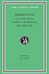 Aristotle 8. On the soul, Parva naturalia, On... door Aristoteles