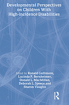 Developmental perspectives on children with high-incidence disabilities