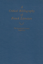 A Critical bibliography of French literature