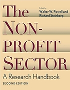The nonprofit sector : a research handbook