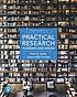 PRACTICAL RESEARCH : planning and design. by PAUL D LEEDY