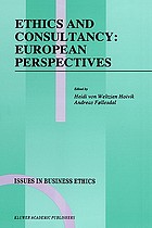 Ethics and consultancy : European perspectives