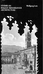 Studies in Italian Renaissance architecture