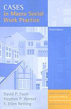 Cases in macro social work practice