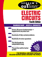 Schaum's outline of theory and problems of electric circuits