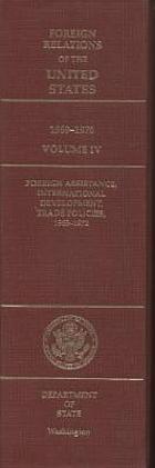 Foreign assistance, international development, trade policies, 1969-1972