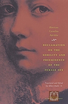 Declamation on the nobility and preeminence of the female sex