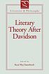 Literary theory after Davidson de Reed Way Dasenbrock