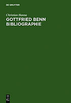 Gottfried Benn : Bibliographie : Sekundärliteratur, 1957-2003