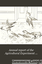Annual report of the Agricultural Experiment Station of the University of Minnesota.