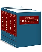 International encyclopedia of linguistics