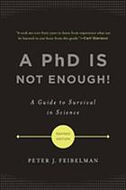 Cover of the book "The A PhD is not enough!"