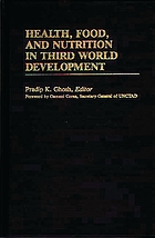 Health, food, and nutrition in Third World development