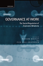 Governance at work : the social regulation of economic relations