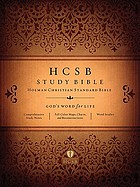HCSB study Bible, Holman Christan Standard Bible : God's word for life.